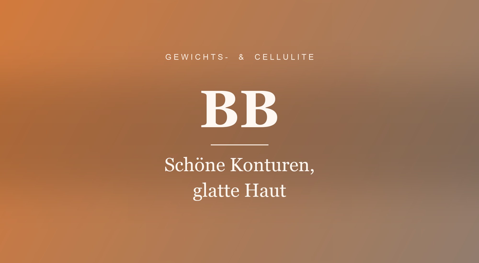 Schöne Konturen, glatte Haut