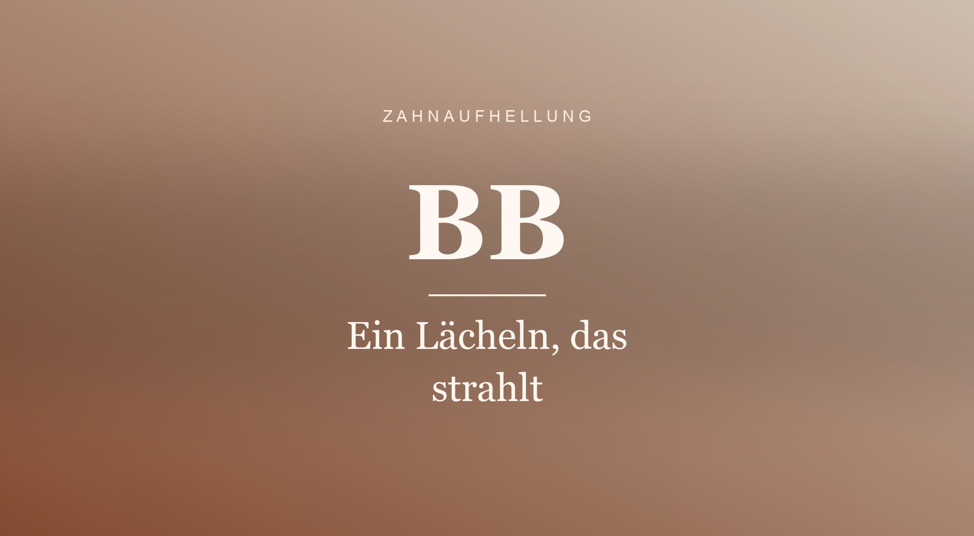 Ein Lächeln, das strahlt
