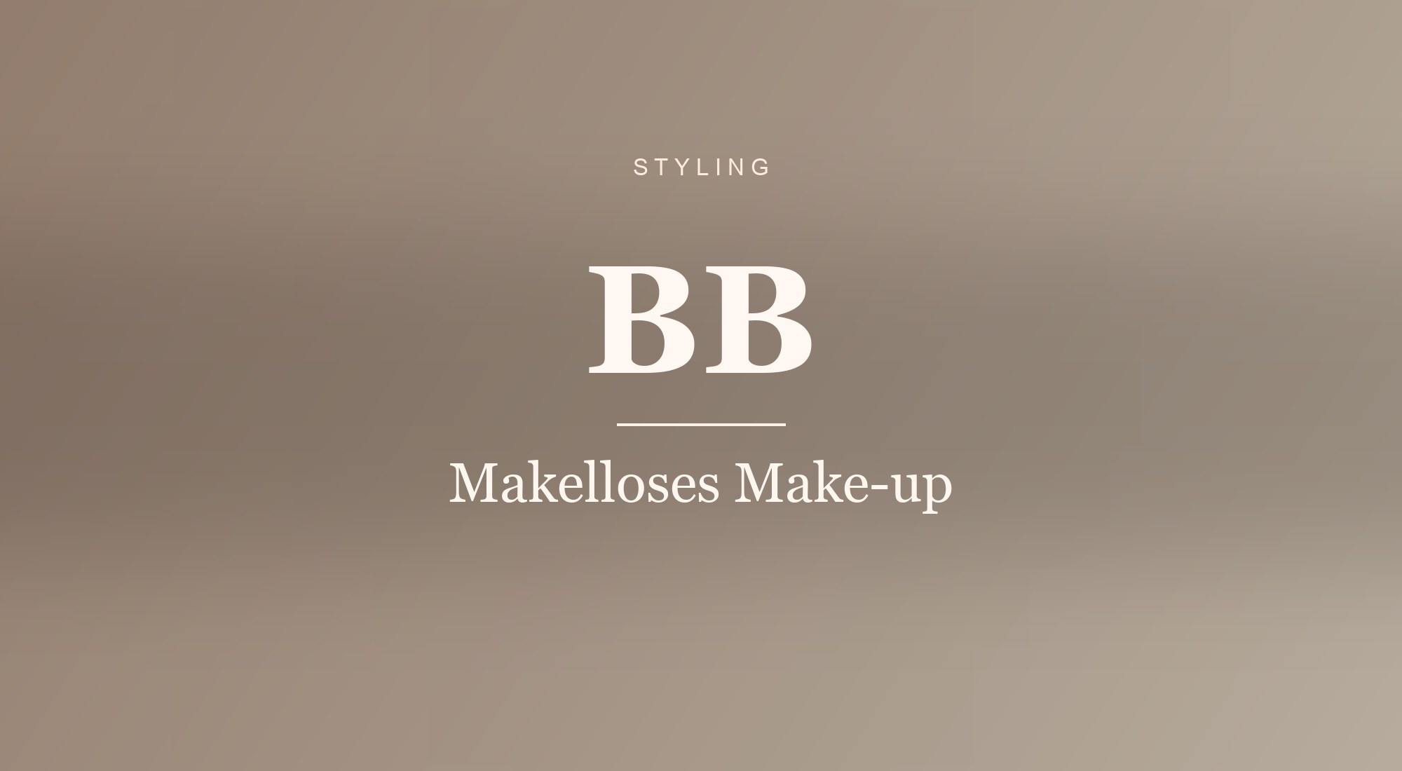 Makelloses Make-up, meisterhaft inszeniert