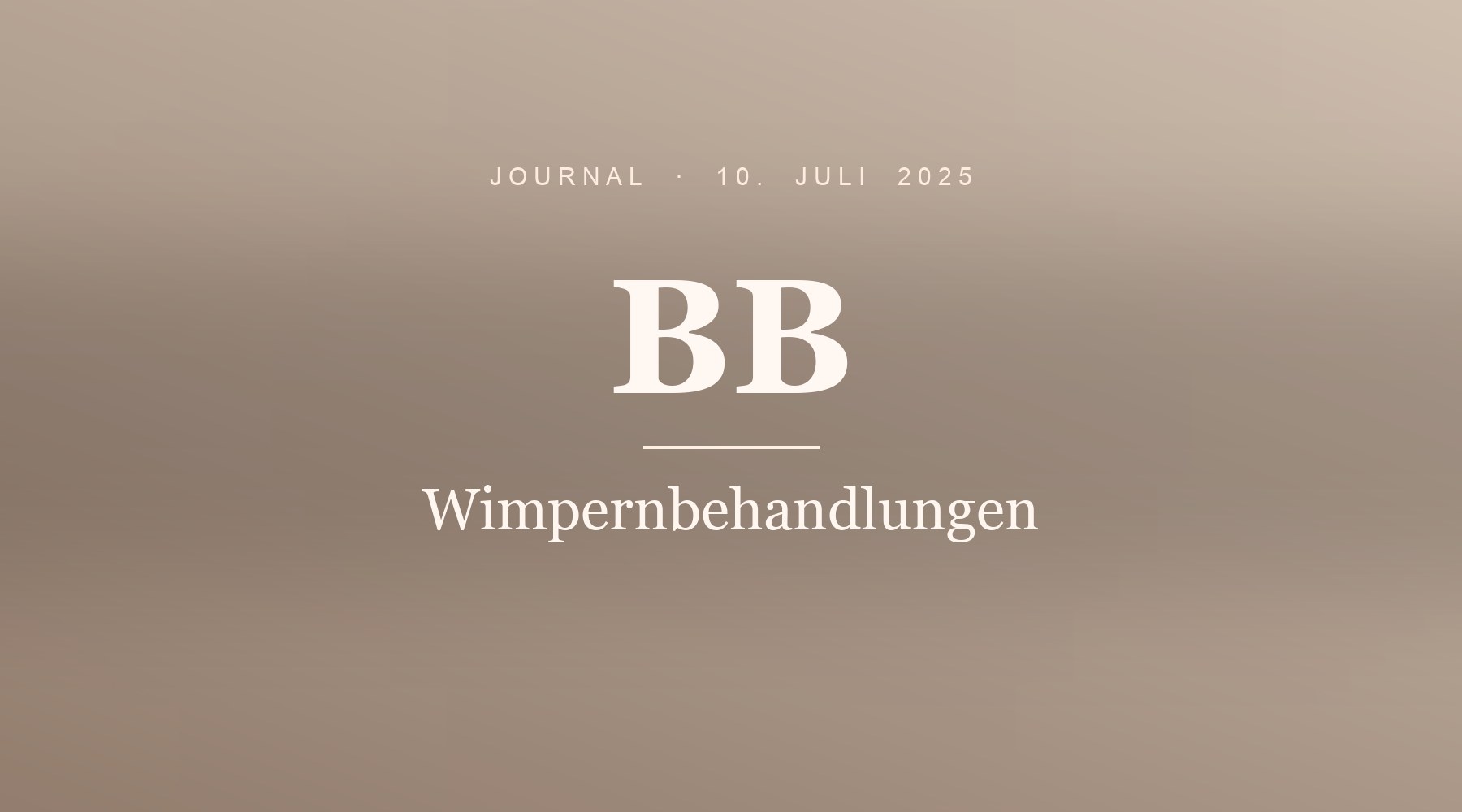 Wimpernbehandlungen